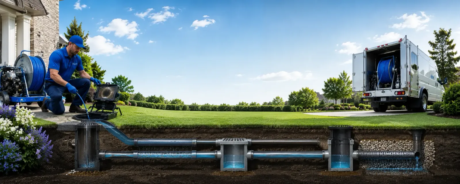 Outdoor drain cleaning information for Freeburg, IL